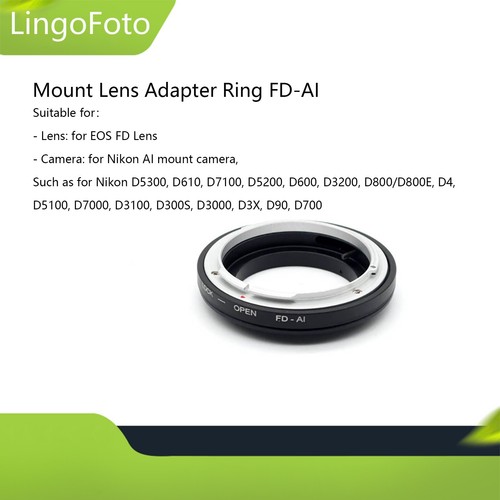 Mount lens adapter ring - adapter, fd-ai